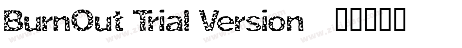 BurnOut Trial Version字体转换